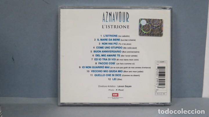 CDs de m&uacute;sica: CD. AZNAVOUR. L&acute;ISTRIONE - Foto 2