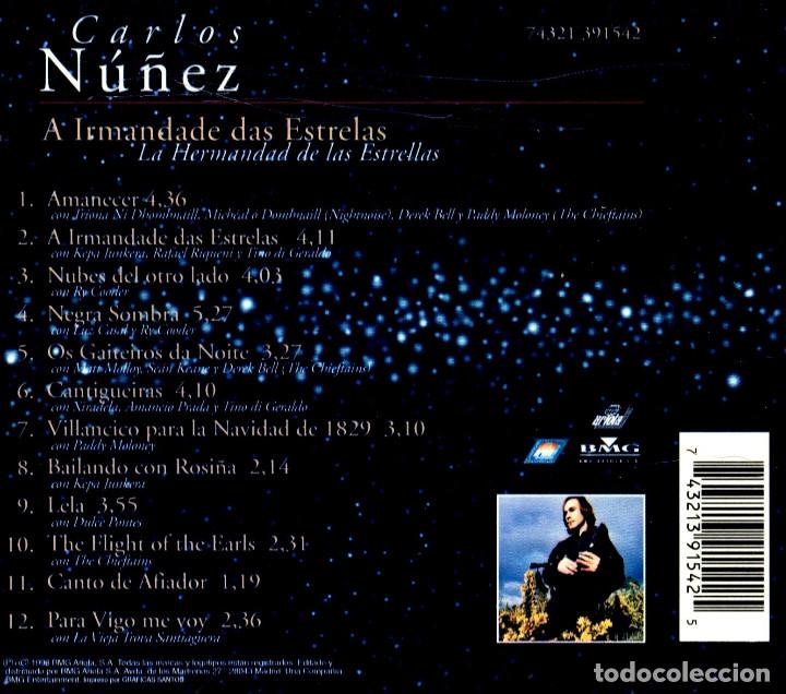 CDs de Música: CARLOS NUÑEZ. A IRMANDADE DAS ESTRELAS. GAITA. GAITERO. GALICIA. CD. - Foto 2 - 212399276