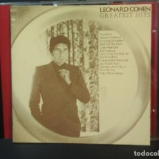 CD di Musica: LEONARD COHEN / GREATEST HITS / CD - CBS-SONY / 12 TEMAS PEPETO