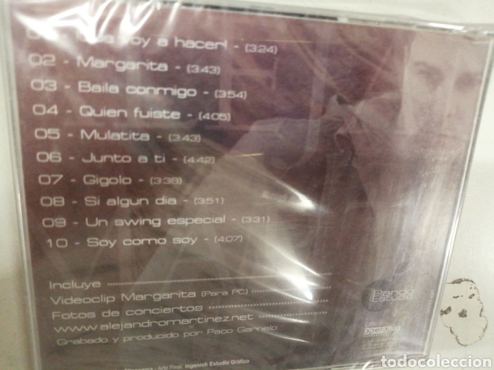 CDs de m&uacute;sica: ALEJANDRO MART&Iacute;NEZ VENTE CONMIGO 10 &Eacute;XITOS ETC NUEVO-PRECINTADO - Foto 2