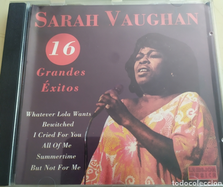 CDs de m&uacute;sica: Sarah Vaughan / 16 Grandes &Eacute;xitos / cd original - Foto 1