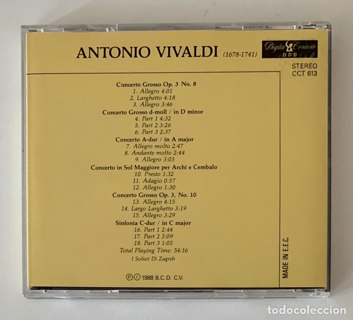 CDs de m&uacute;sica: CD VIVALDI - CONCERTOS GROSSOS - Foto 2