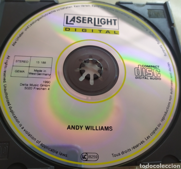 CDs de m&uacute;sica: Andy Williams / Love Is a many Splendored Thing / cd original - Foto 3
