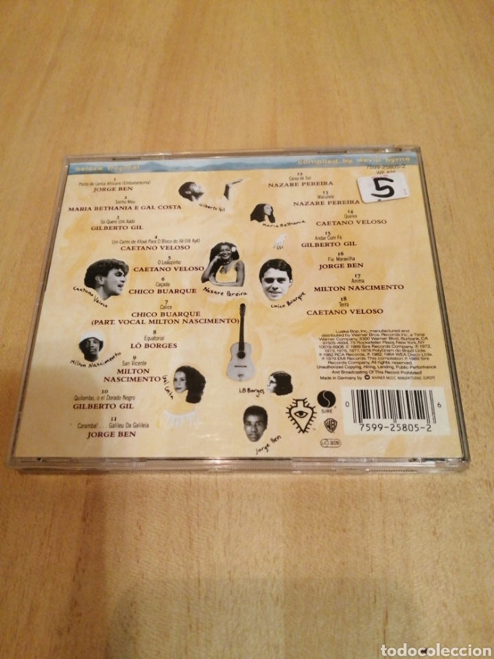 CDs de m&uacute;sica: Brazil Classics I. Compiled by David Byrne. - Foto 3