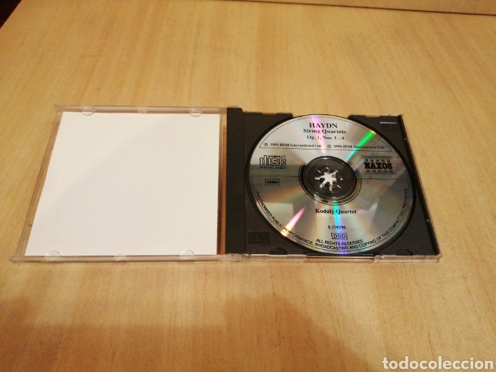 CDs de m&uacute;sica: Haydn. String Quartets 0p 1, Nos. 1 - 4. Kodaly Quartet. - Foto 2