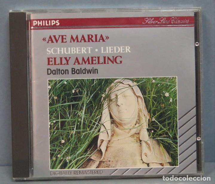 CDs de m&uacute;sica: CD. AVE MARIA. SCHUBERT. LIEDER. ELLY AMELING - Foto 1