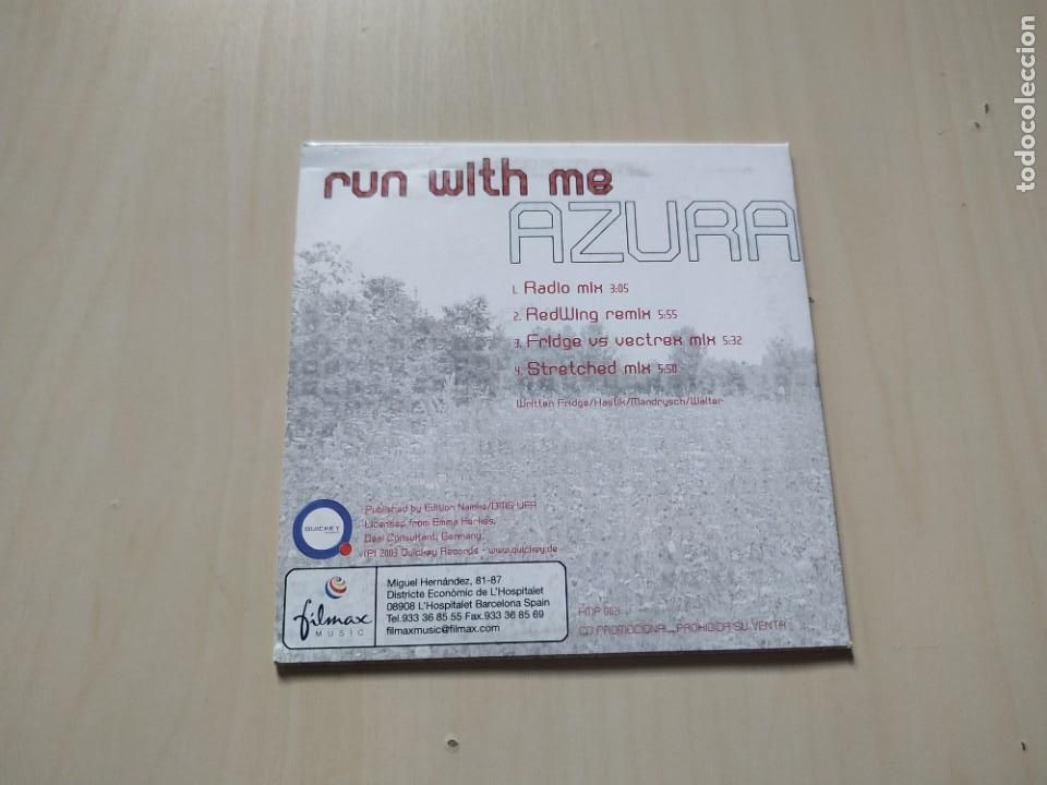 CDs de m&uacute;sica: Azura - Run With Me. CD Single - Foto 2