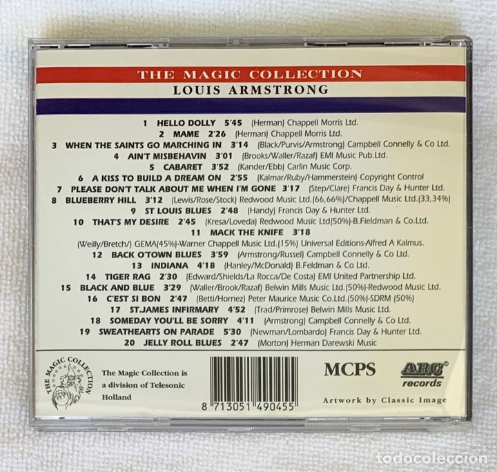 CDs de m&uacute;sica: CD LOUIS ARMSTRONG - THE MAGIC COLLECTION - Foto 2