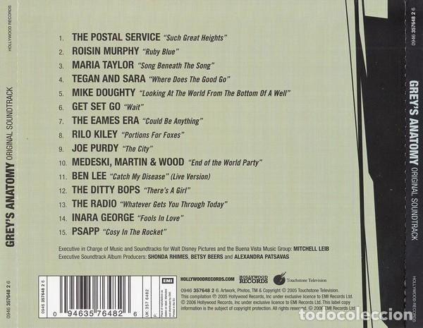 CDs de m&uacute;sica: GreyS Anatomy (Anatomia De Grey) - CD - Foto 2