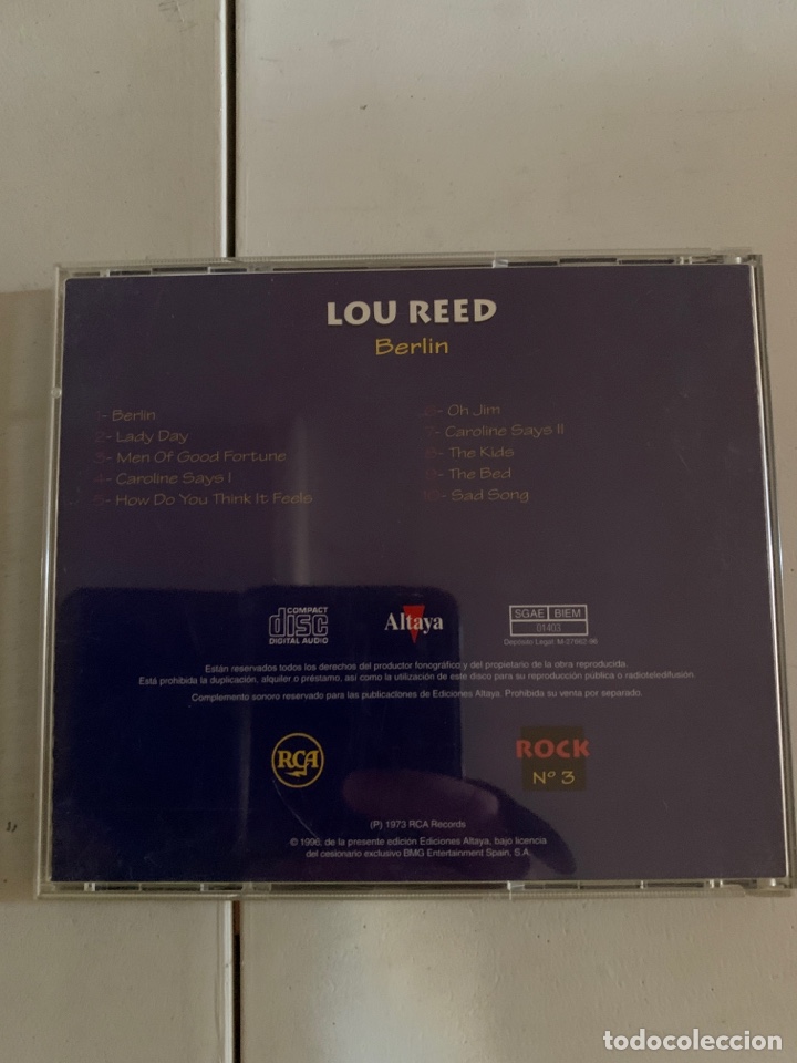 CDs de m&uacute;sica: LOU REED. BERLIN - Foto 2