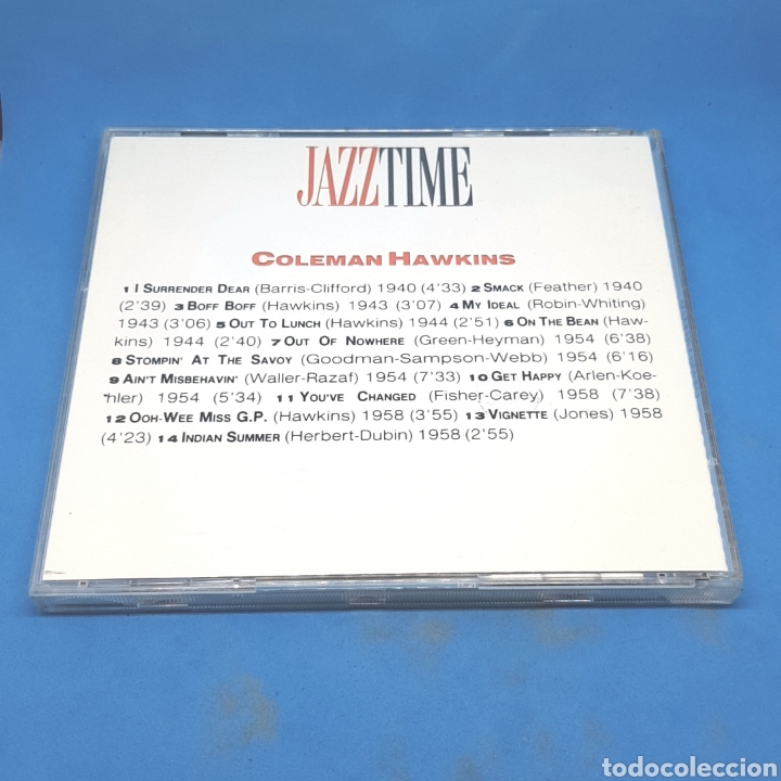 CDs de m&uacute;sica: CD. JAZZ TIME. COLEMAN HAWKINS - Foto 2