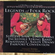 CDs de Música: LEGENDS OF FOLK ROCK - 2 X CD, COMPILATION, DELUXE EDITION. Lote 212886071