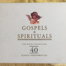 CDs de Música: GOSPELS & SPIRITUALS: THE GOLD COLLECTION - DOBLE CD. Lote 212902148