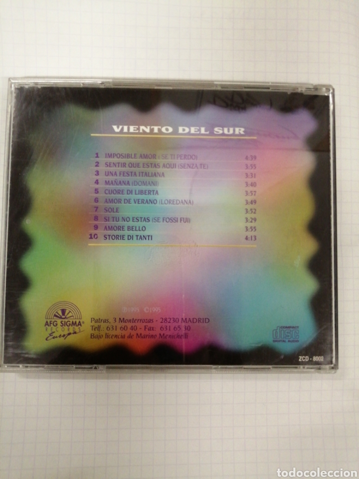 CDs de m&uacute;sica: GINO CASTELLI VIENTO DEL SUR 10 &Eacute;XITOS - Foto 2