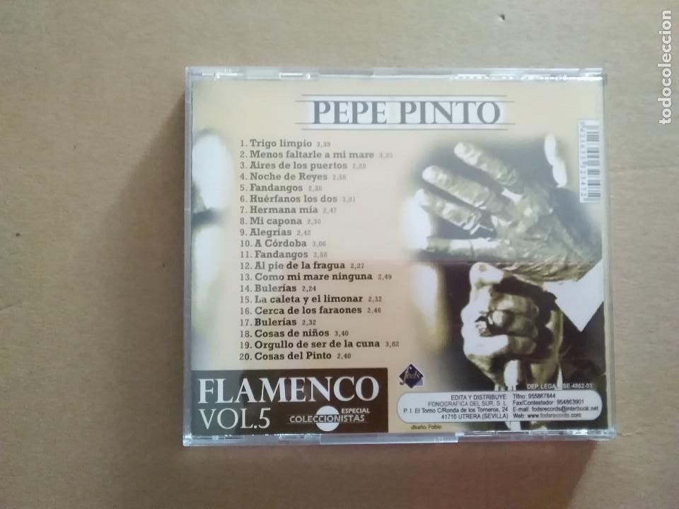 CDs de m&uacute;sica: CD CANTAORES DE EPOCA PEPE PINTO - Foto 2