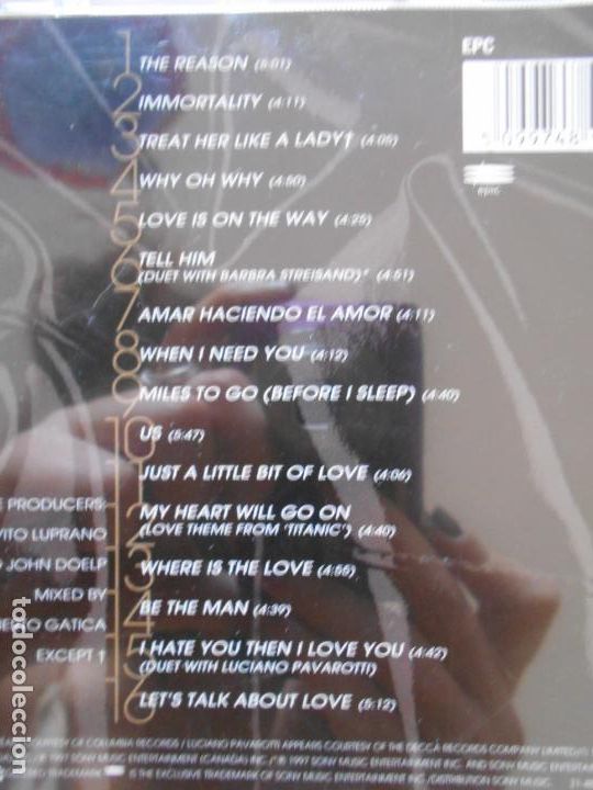 CDs de m&uacute;sica: CD CELINE DION - LETS TALK ABOUT LOVE (D&Ntilde;) - Foto 2