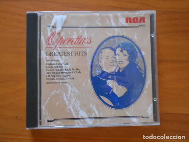 CDs de m&uacute;sica: CD OPERETTAS GREATEST HITS (EG) - Foto 1