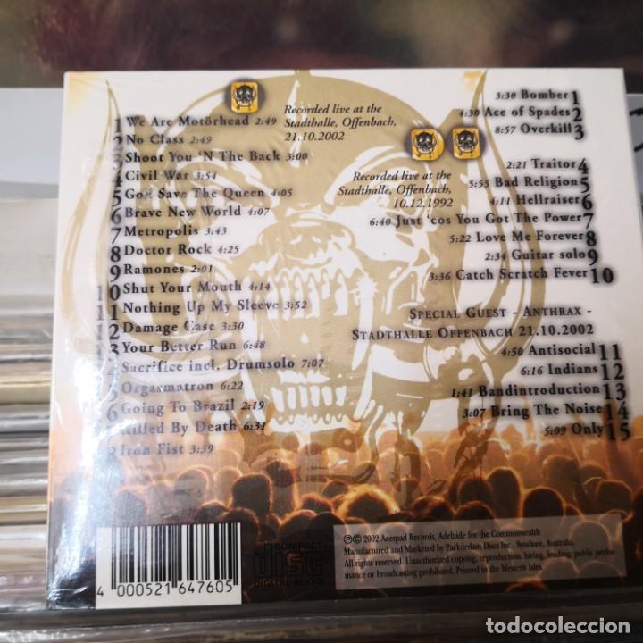 CDs de m&uacute;sica: MOTORHEAD - HAMMERED TOUR 2 CD WITH ANTHRAX - Foto 2