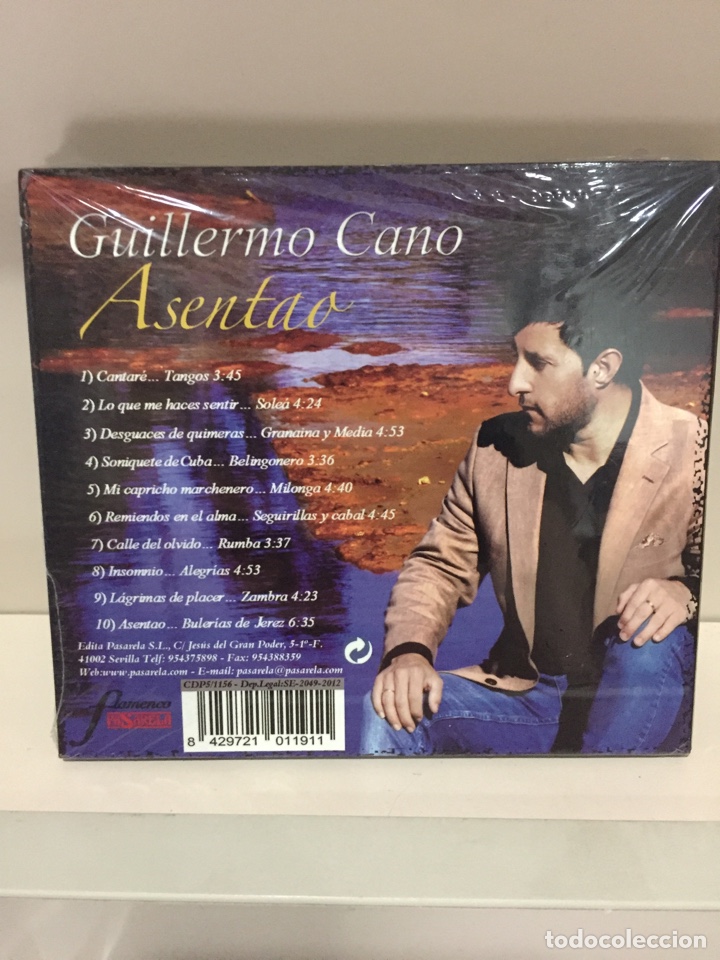 CDs de m&uacute;sica: Guillermo Cano ( ASENTAO ) CD - Precintado - - Foto 2