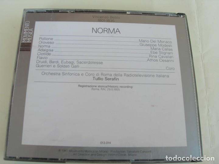 CDs de m&uacute;sica: NORMA / TULLIO SERAFIN / 3 CDS + LIBRETTO - Foto 2