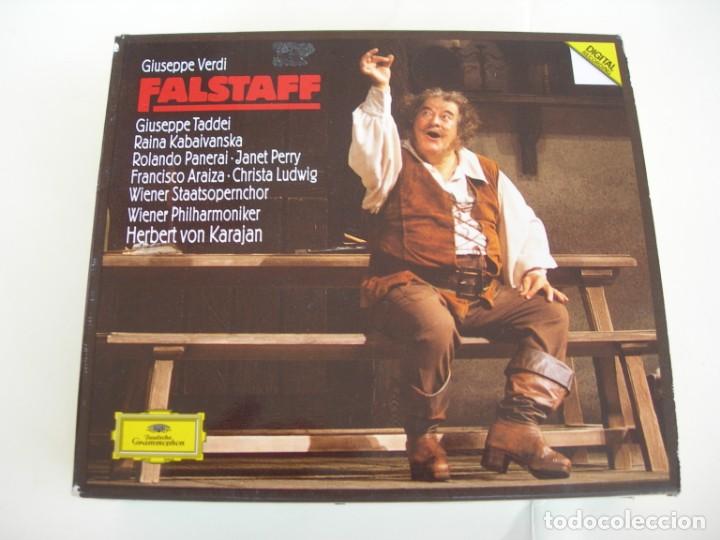 CDs de m&uacute;sica: FALSTAFF / KARAJAN / 2 CDS + LIBRETTO - Foto 1
