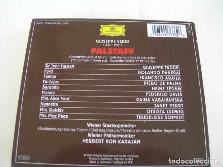 CDs de m&uacute;sica: FALSTAFF / KARAJAN / 2 CDS + LIBRETTO - Foto 2