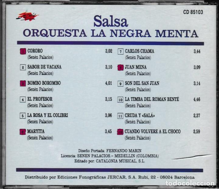 CDs de m&uacute;sica: Orquesta La Negra Menta - Salsa - CD - Foto 2