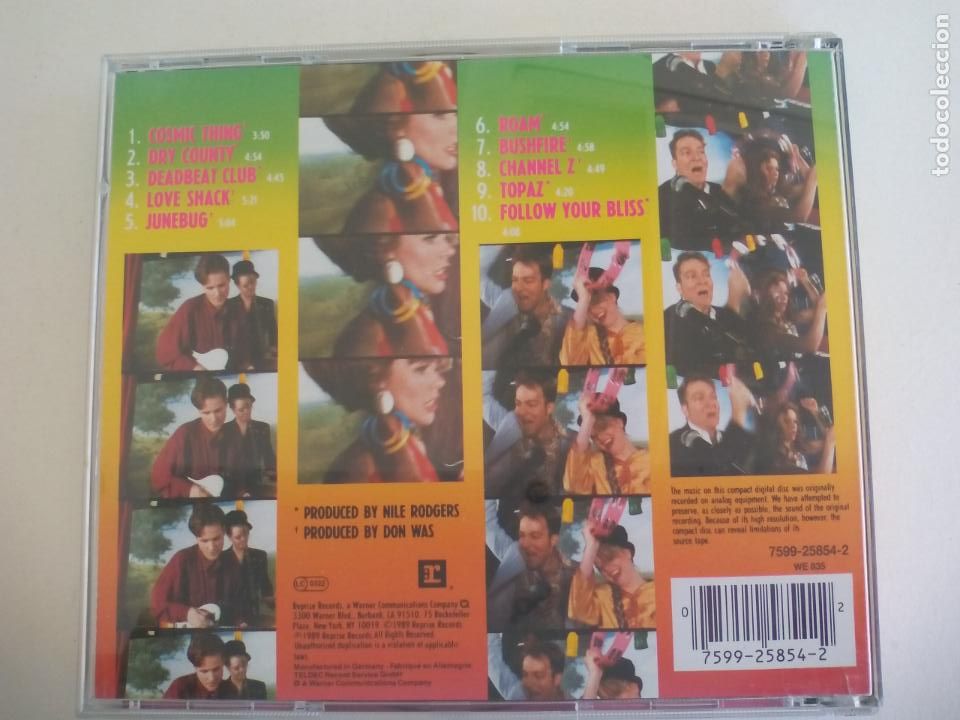 CDs de m&uacute;sica: THE B-52&acute;S. COSMIC THING. B-52 CD - Foto 2