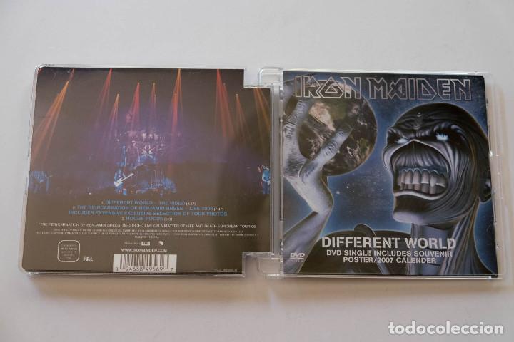 CDs de m&uacute;sica: IRON MAIDEN DIFFERENT WORLD DVDSINGLE + POSTER - Foto 2