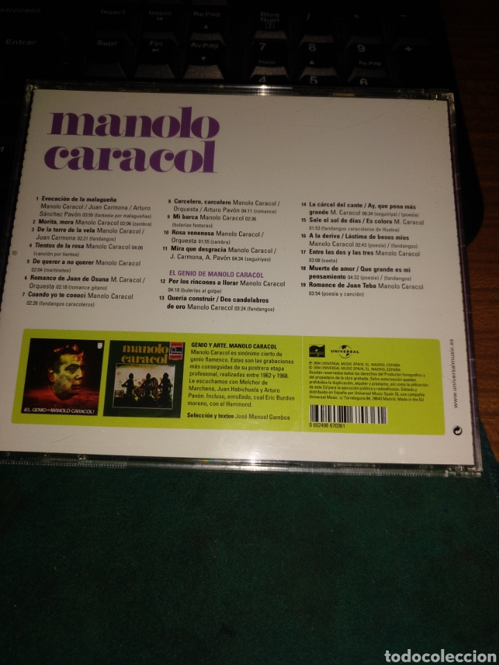 CDs de m&uacute;sica: Manolo Caracol - Foto 2