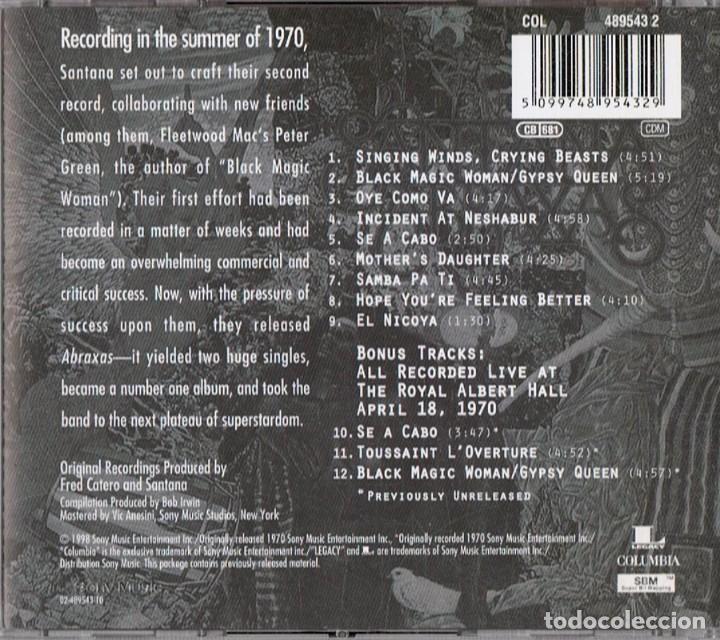 CDs de m&uacute;sica: SANTANA ABRAXAS (CD) - Foto 2