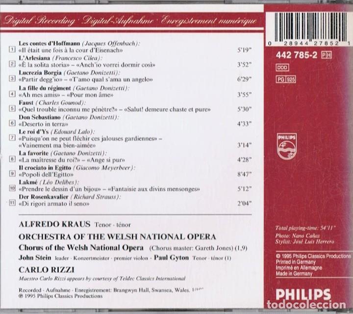 CDs de m&uacute;sica: THE INCOMPARABLE ALFREDO KRAUS (CD) - Foto 2