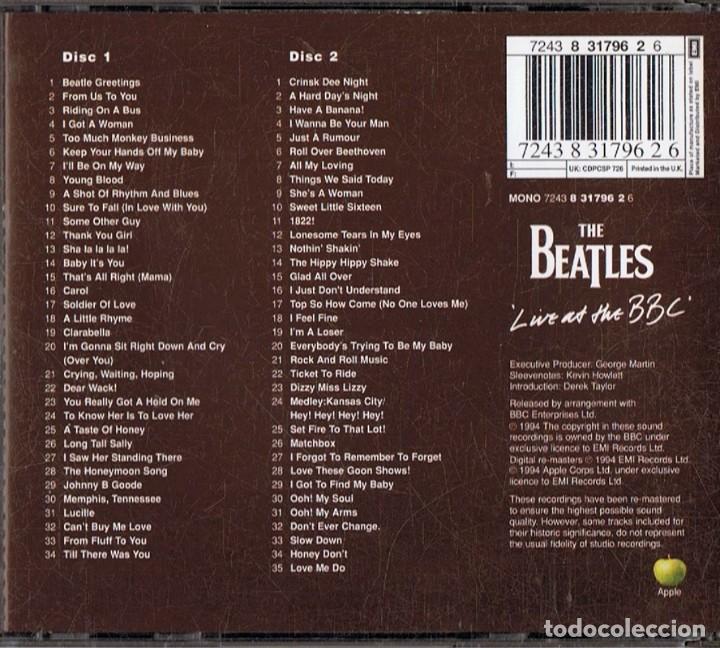 CDs de m&uacute;sica: THE BEATLES LIVE AT THE BBC (CD) - Foto 2