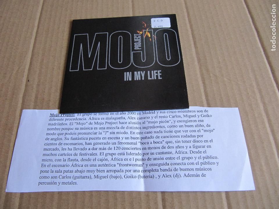 CDs de m&uacute;sica: MOJO PROJECT - IN MY LIFE CD SINGLE 2004 CADENA 100 - Foto 1