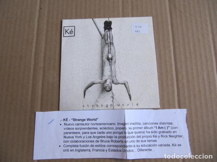 CDs de m&uacute;sica: CD SINGLE - K&Eacute; - STRANGE WORLD CADENA 100 - Foto 1