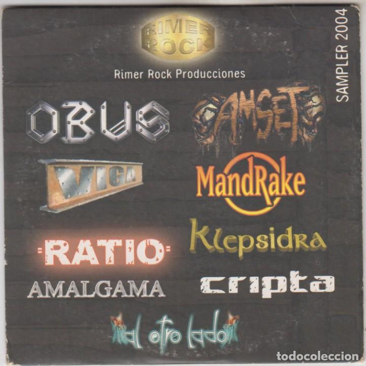CDs de m&uacute;sica: Sampler 2004 cd Rimer Rock Ob&uacute;s Amalgama Mandrake Amset Viga Cripta Ratio - Foto 1