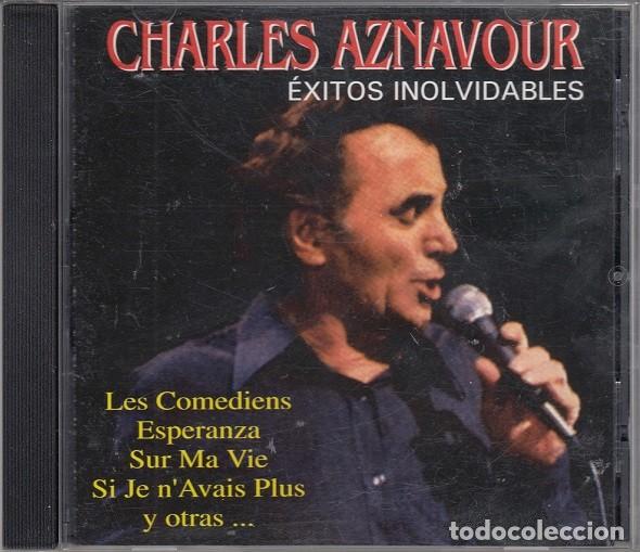 CDs de m&uacute;sica: CHARLES AZNAVOUR - EXITOS INOLVIDABLES - CD CANTADO EN FRANCES - Foto 1