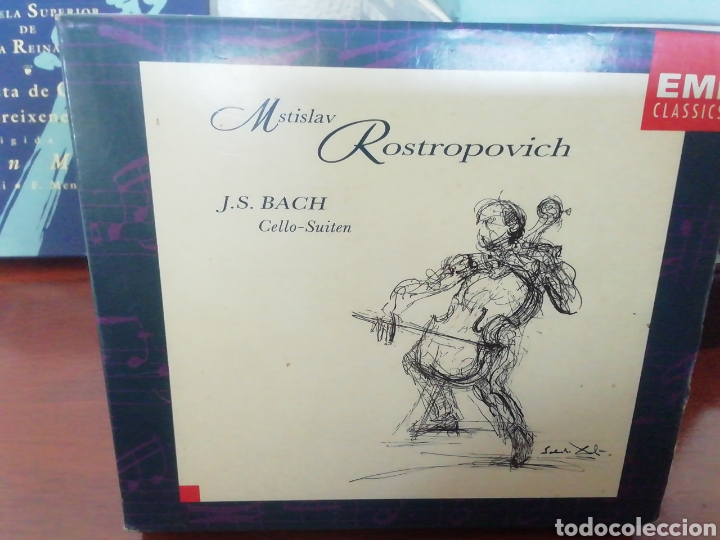 CDs de m&uacute;sica: Rostropovich Bach. CD. Dos discos. - Foto 1