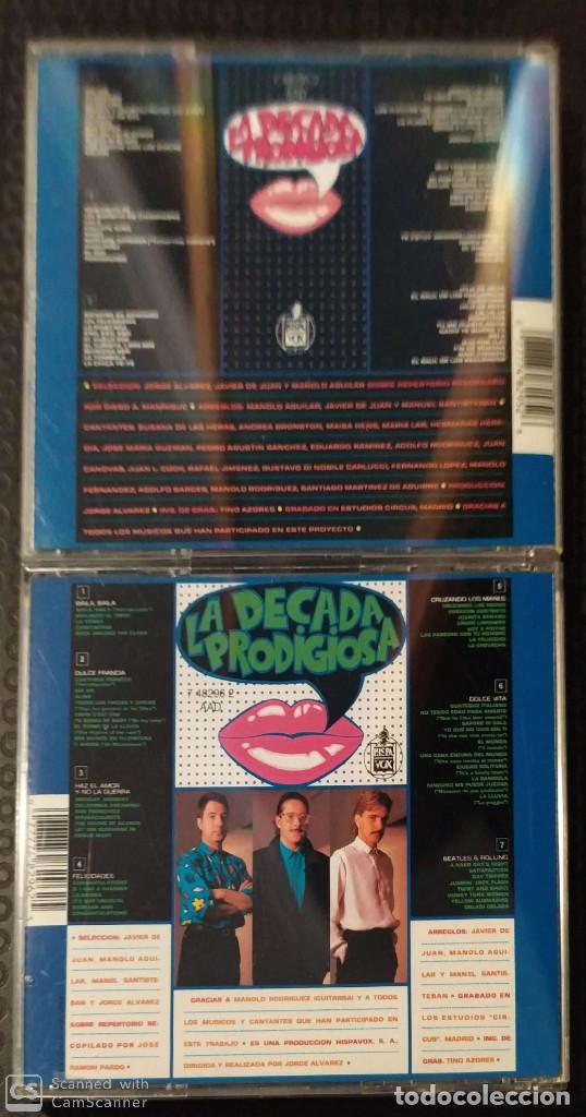 CDs de m&uacute;sica: LA DECADA PRODIGIOSA (LA DECADA PRODIGIOSA 1 Y 2) 2 CDs 1987 - Foto 2