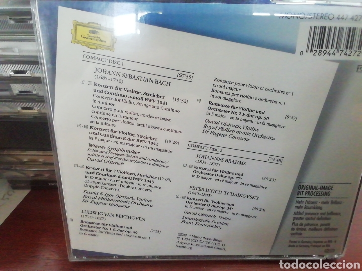 CDs de m&uacute;sica: David Oistrach. CD doble varias obras. - Foto 2