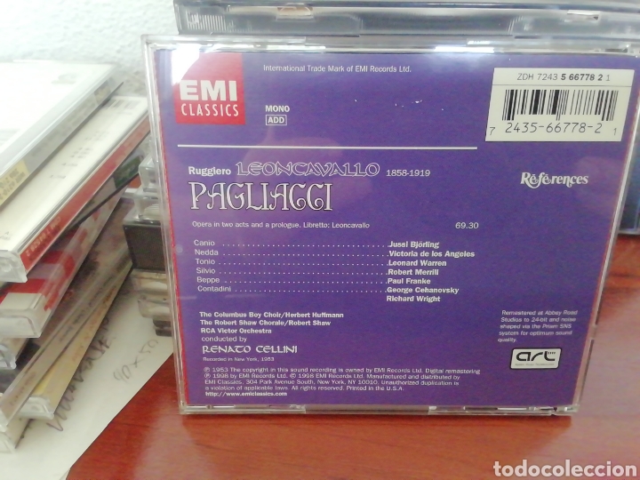 CDs de m&uacute;sica: Leoncavallo. Pagliacci. CD - Foto 2