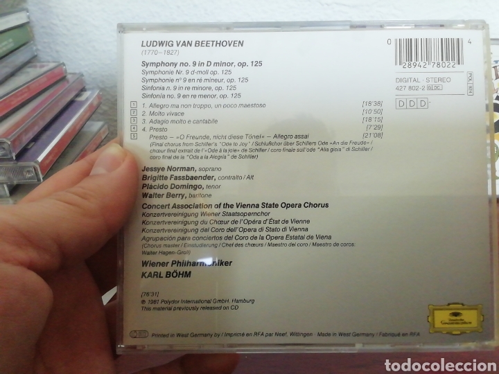 CDs de m&uacute;sica: Sinfon&iacute;a n&uacute;mero 9. Beethoven. CD - Foto 2