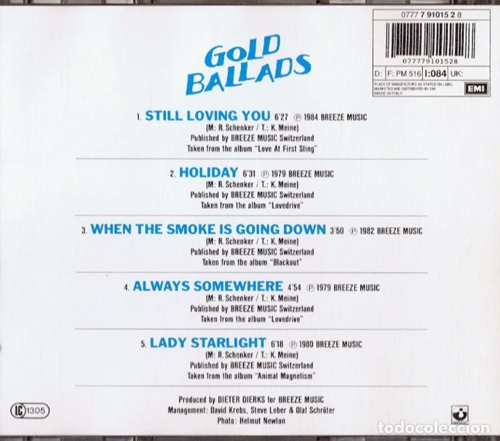 CDs de m&uacute;sica: SCORPIONS GOLD BALLADS - Foto 2
