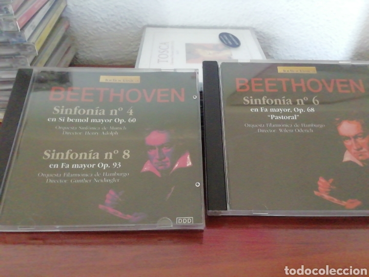 CDs de m&uacute;sica: Beethoven. Sinfon&iacute;as 4, 6 y 8. Dos CD. - Foto 1