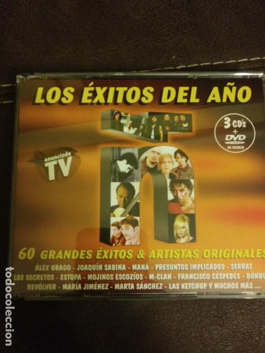 CDs de m&uacute;sica: Los Exitos Del A&ntilde;o - 3 x CD + DVD - 2002 - 60 Grandes &Eacute;xitos. - Foto 1