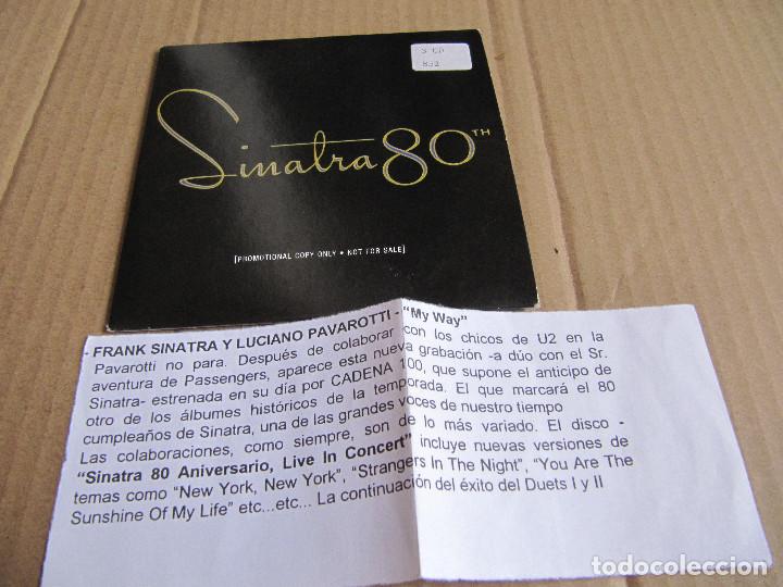 CDs de m&uacute;sica: FRANK SINATRA - 80 TH - CD SINGLE CADENA 100 - Foto 1