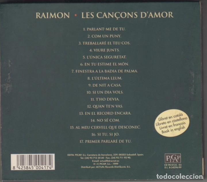 CDs de m&uacute;sica: Raimon cd Les can&ccedil;ons damor 1999 - Foto 2
