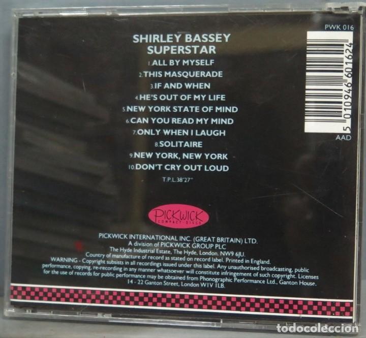 CDs de m&uacute;sica: CD. SHIRLEY BASSEY. SUPERSTAR - Foto 2