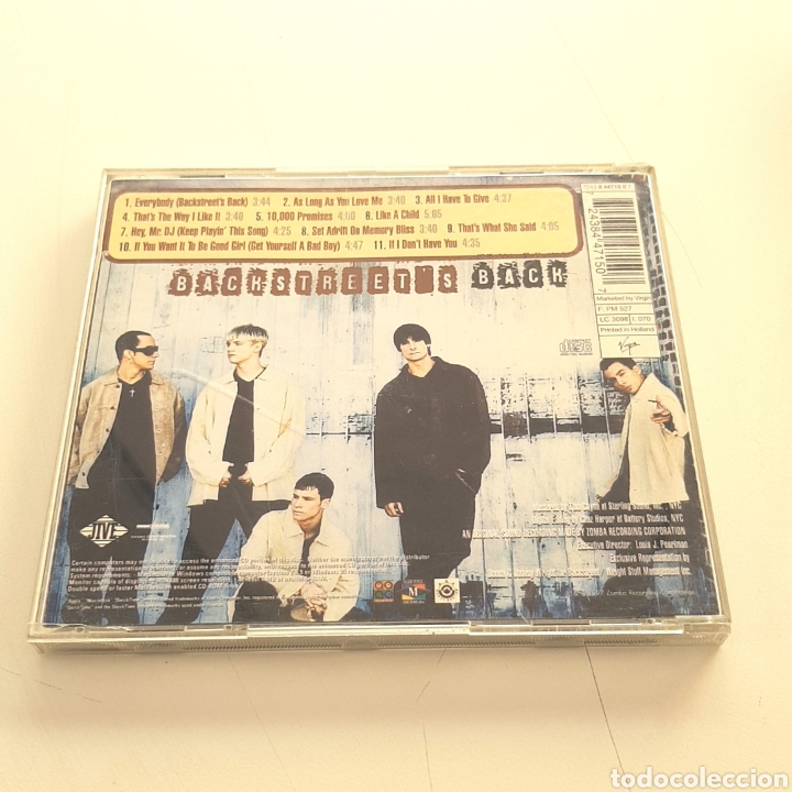 CDs de m&uacute;sica: (L.2) CD. BACKSTREET BOYS. BACKSTREETS BACK - Foto 2