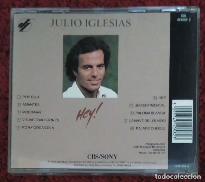 CDs de m&uacute;sica: JULIO IGLESIAS (HEY!) CD - Foto 2